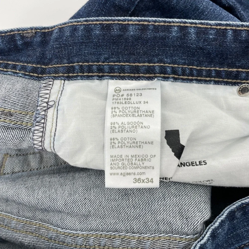 AG Adriano Goldschmied The Tellis Modern Slim Jeans Dark Wash Men's Size 36x34
